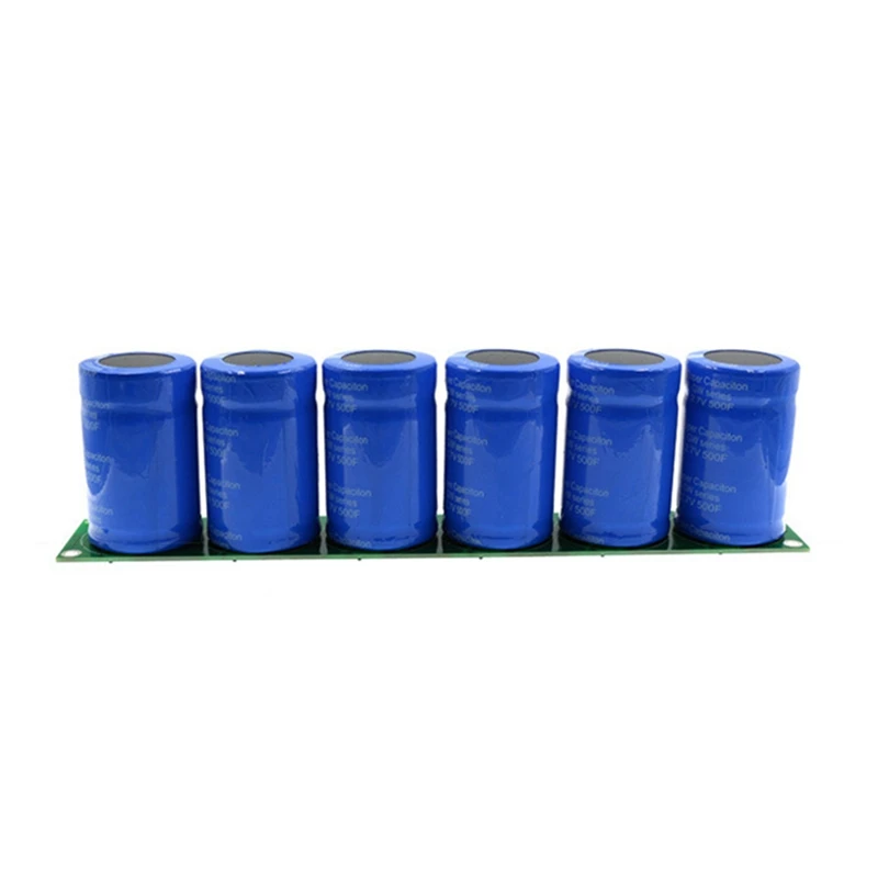 

2.7V 500F Flat Angle Electrolytic Capacitor Single Row Ultracapacitor With Protection Board