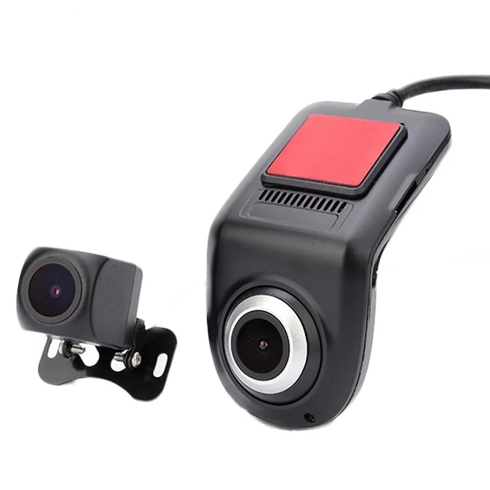Front and Rear 2 Channel HD 1080P Usb Mini Car Dvr Video Camera with G Sensor Screenless Small Hidden Android Usb Dash Cam