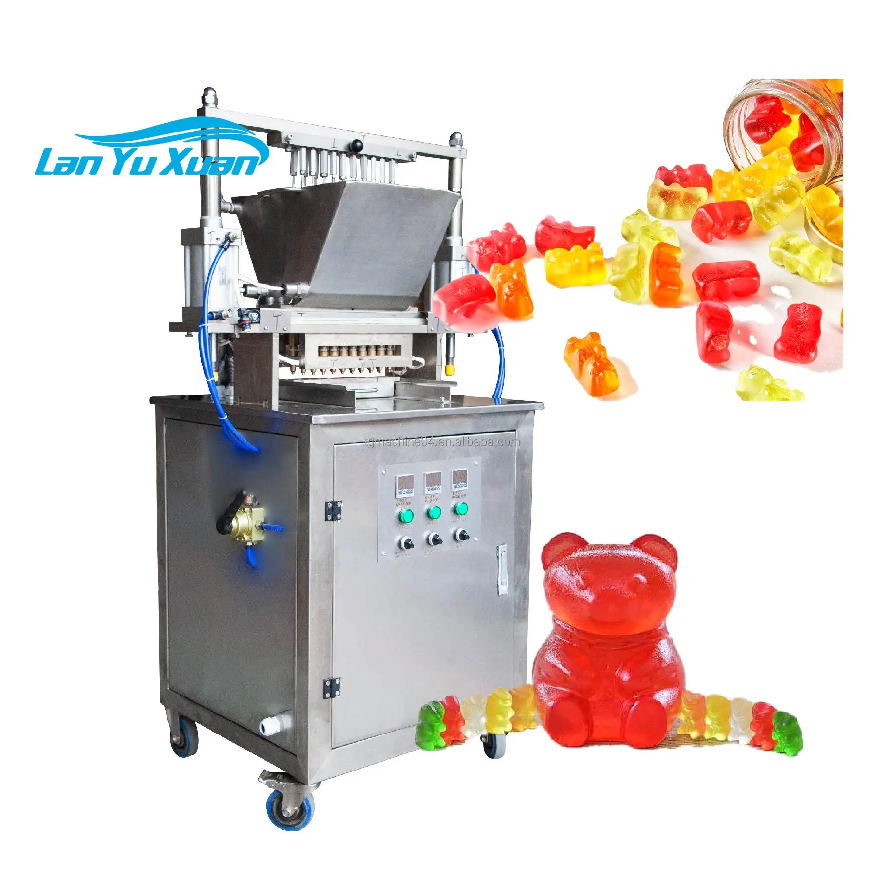 

Handige Bediening Semi-Automatische Gummy Bear Productie Machine Depositor Snoepmachine