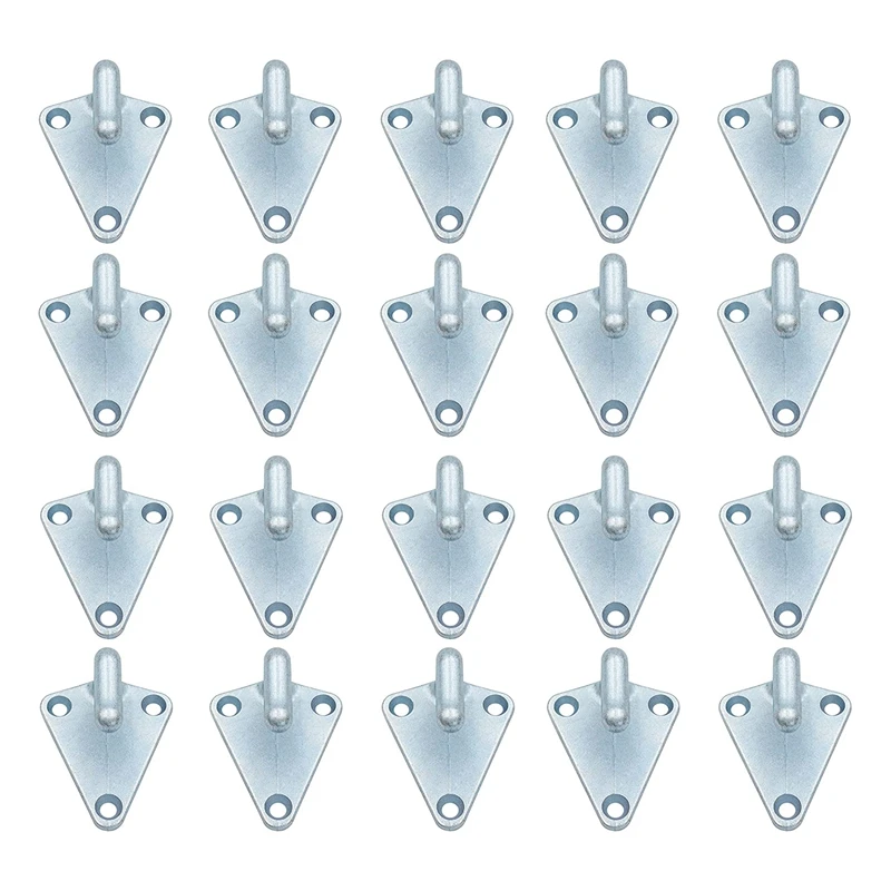 

20PCS Three-Hole Tarpaulin Hooks Net Hooks Fastening Hooks Tensioning Hooks Lashing Eyelet For Trailer Net, Tarpaulin