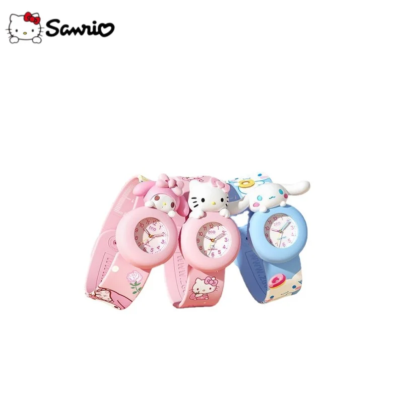 

Sanrio, Hello Kitty Cinnamoroll Аниме периферийные милые детские часы для учеников начальной школы водонепроницаемый мультяшный подарок на день рождени...