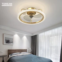 modern ceiling fan led acrylic lamp is suitable for bedroom dining room and living room