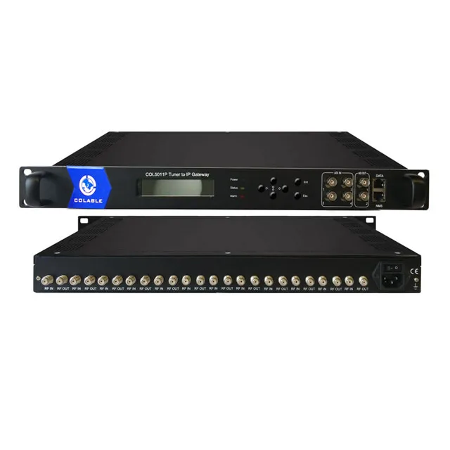 

16 RF QAM Transponder DVB-C to IP Converter COL5011P
