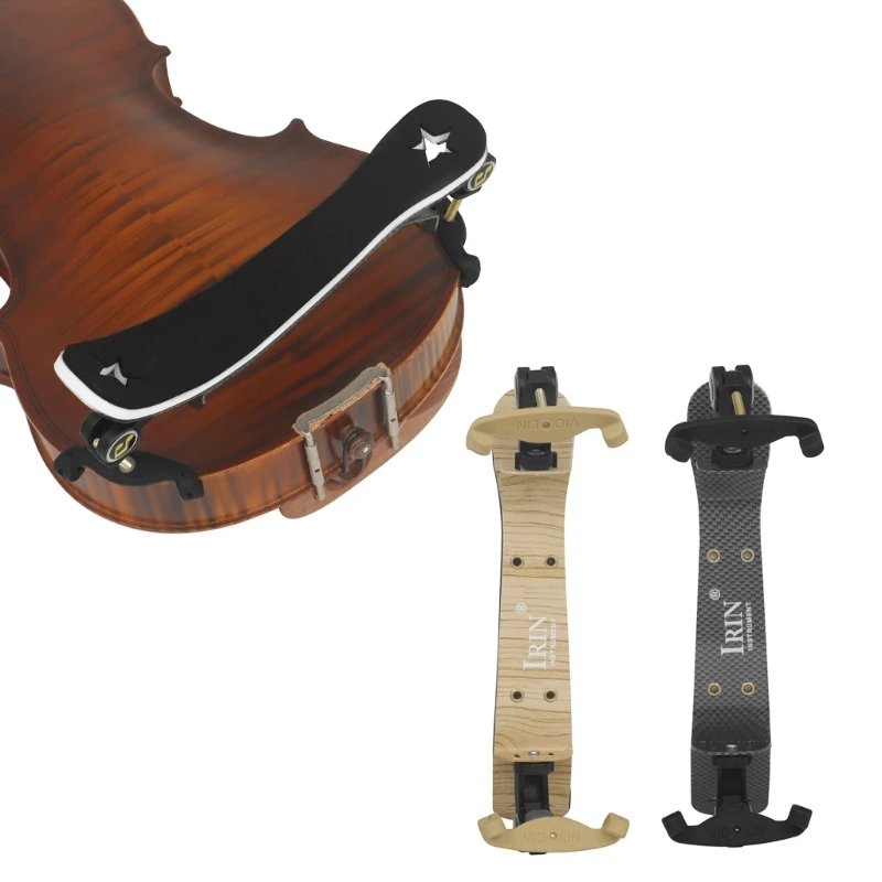 

Violin Shoulder Rest Aluminum Violin Shoulder Soft Pad Violin Part for 4/3 4/4 Size Collapsible & Height Adjustable Feet