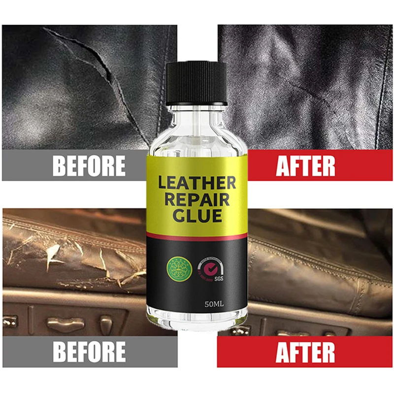 

30/ 50ml Liquid Leather Repair Gel Skin Refurbish Tool Holes Scratch Cracks Restorer For Car Seats Sofa Jacket Purse Shoes