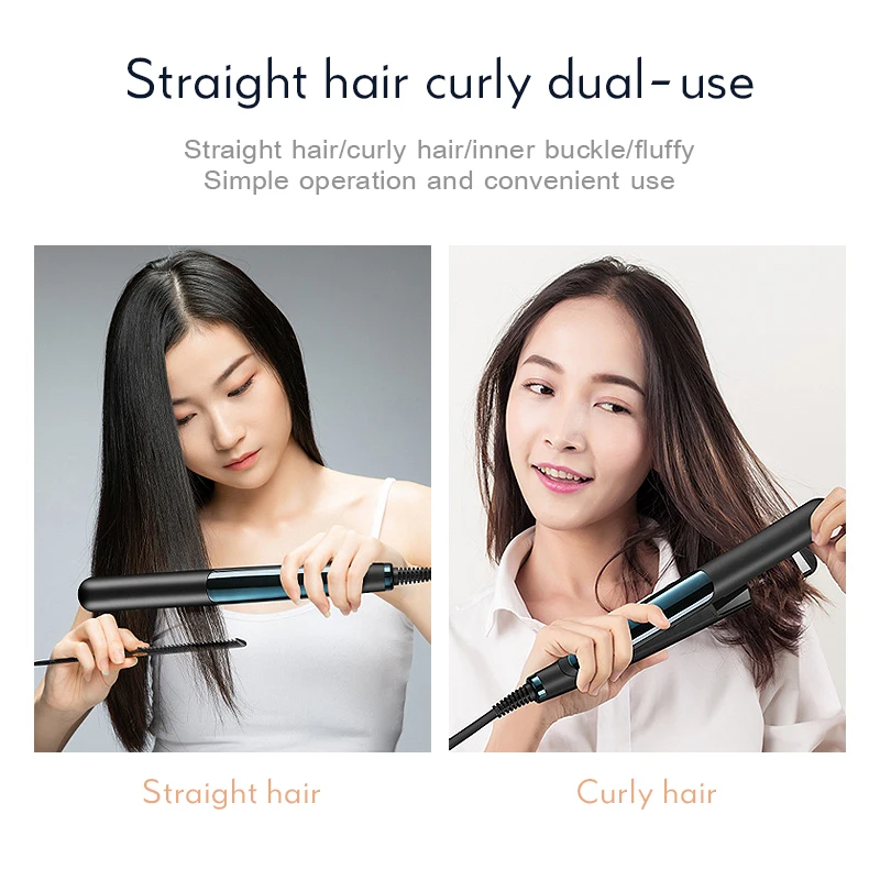 

Multifunctional 2in1 Curling Iron Hair Straightener 15s Fast Heating Smart Constant Temperature Professional Hair Styling Tools