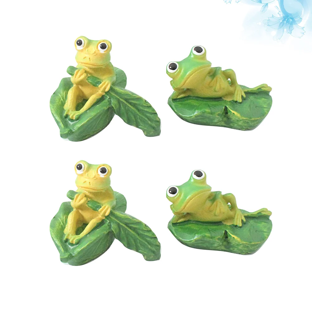 

Frog Figurines Garden Micro Landscape Figures Miniature Animals Toysstatue Resin Miniatures Ornament Decor Funny Mini Animal