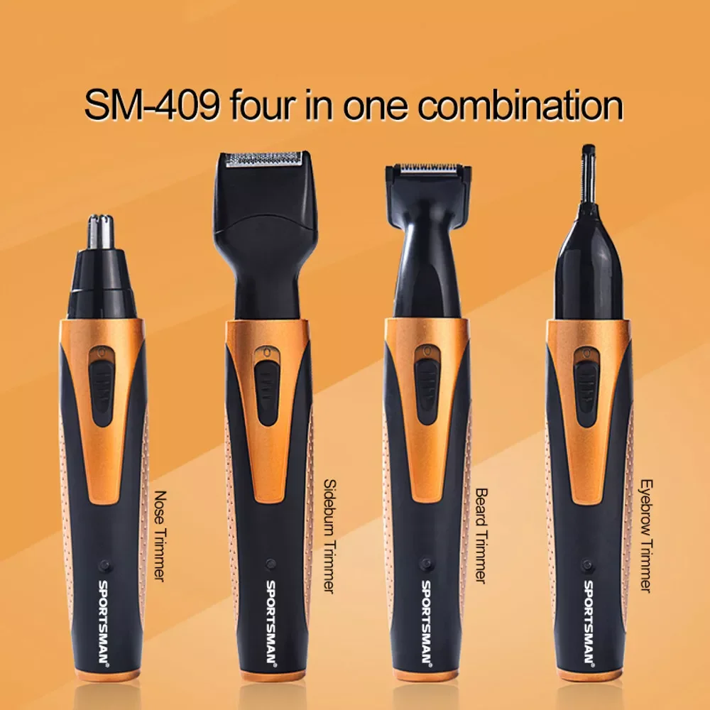 

NEW2023 Trimmer EU Plug Mustache And Beard Trimmer Set Hair Cut Clipper Kit Ear Nose Groomer Shaver nose and Beard Trimmer Set