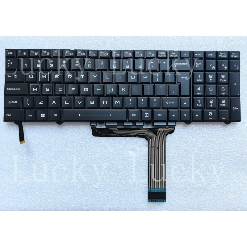 Новая клавиатура с подсветкой для Clevo P751TM1-G P775TM-G P775TM1 P775TM1-G, черная, американская раскладка (art.: 3920d8cb2e528) - 3920d8cb2e528
