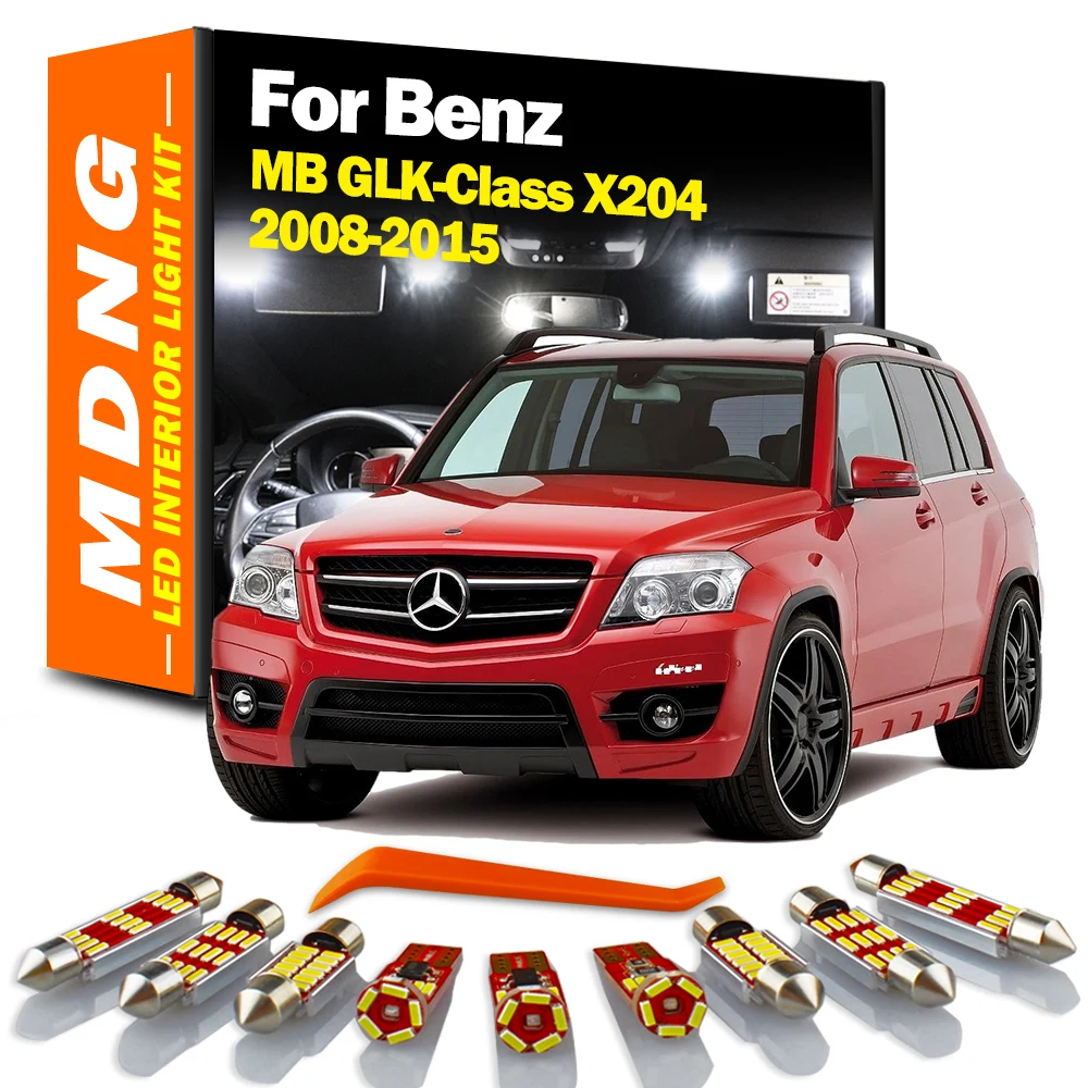 MDNG – Kit d'éclairage intérieur de carte LED Canbus  18 pièces  accessoires de voiture pour