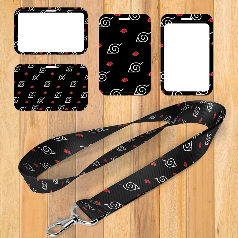 

A0220 Japanese Hot Anime Cosplay Red Cloud Cartoon Neck Strap Lanyards ID Badge Card Holder Keychain Mobile Phone Strap Gift
