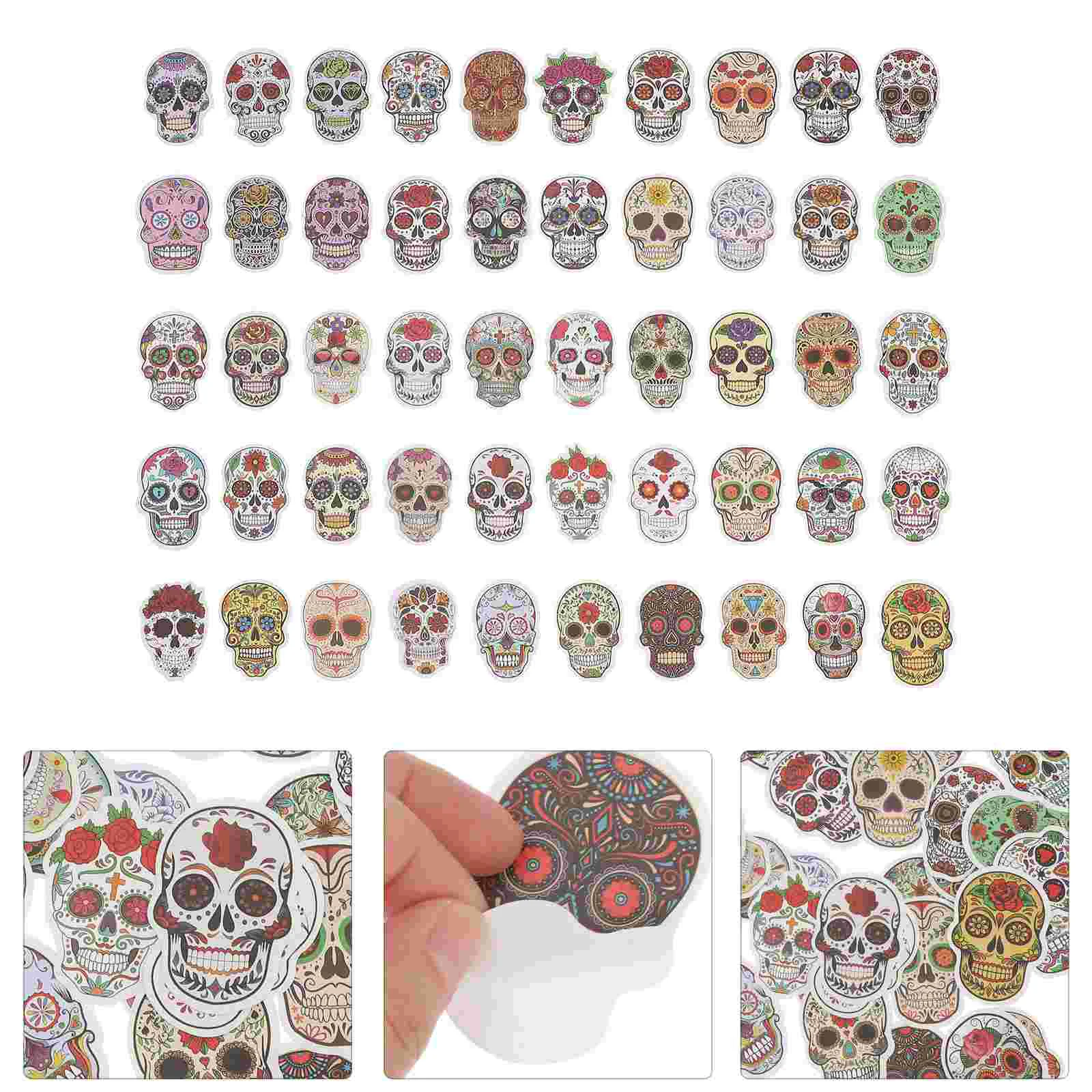 

50 шт., наклейки на Хэллоуин