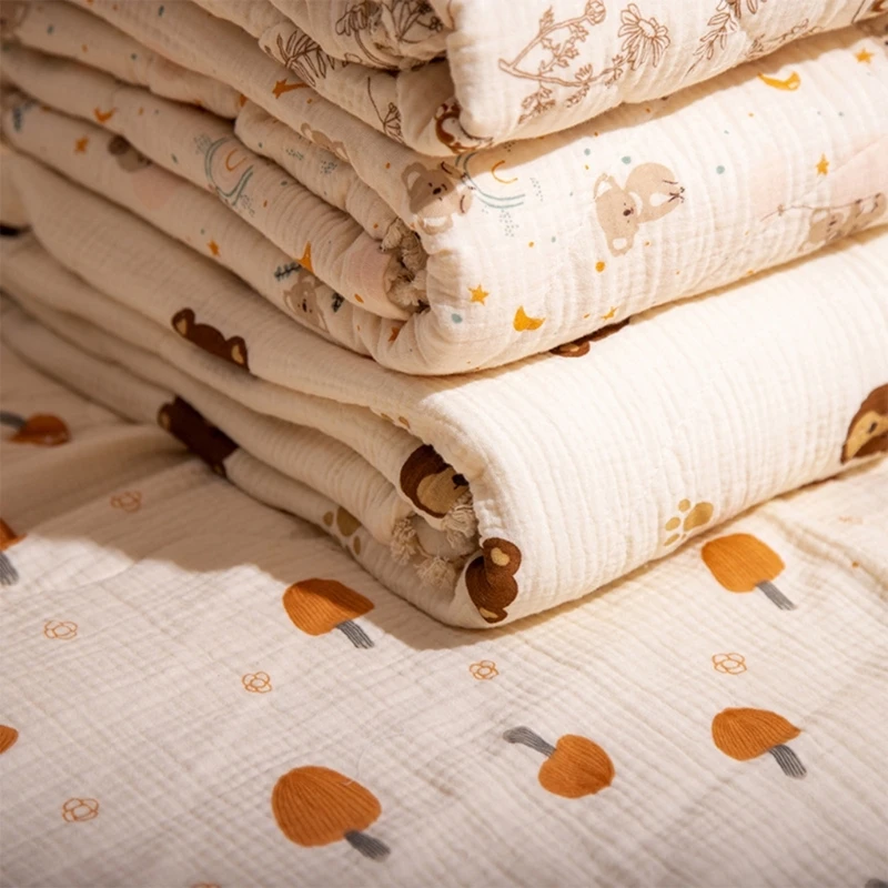 

Cotton Newborn Bath Towel Multi-purpose Super Absorbent Baby Blanket Breathable