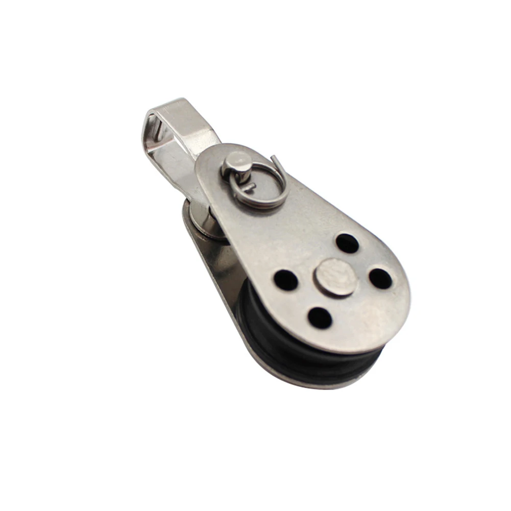 

2pcs Kayak Pulley Blocks Pactrade Marine Anoe Boat Sailboat Kayak Anchor Trolley SS316 Pulley Block Durable Boat Accessories