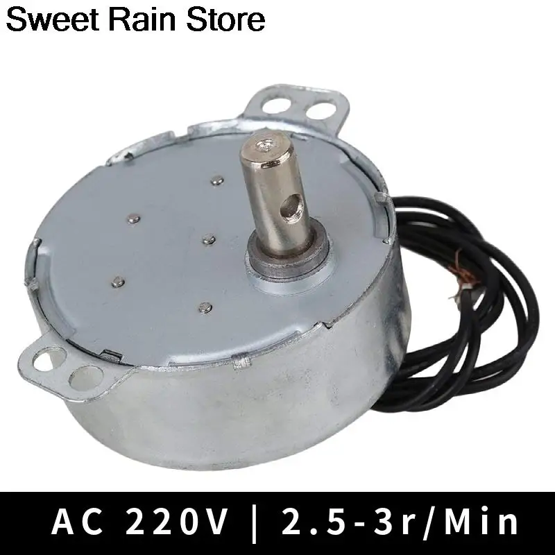 

TYC-50 Synchronous Motor AC 220V 2.5-3 r/min 50/60Hz CW/CCW 4W 10mm Length Shaft steppermotor motor electrico