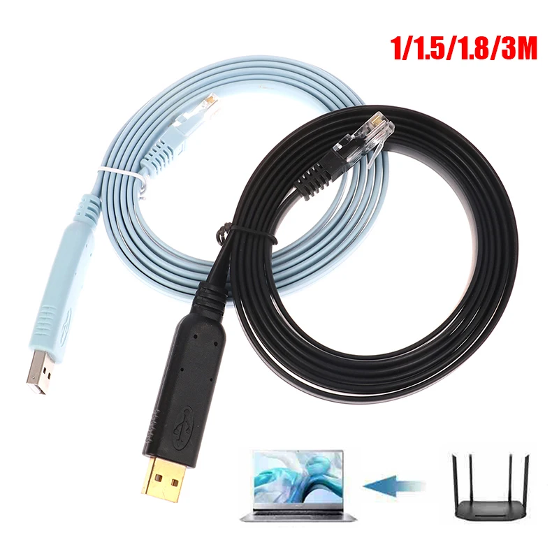 1/1.51.8/3M USB To RJ45 For Cisco USB Console Cable Debug Li