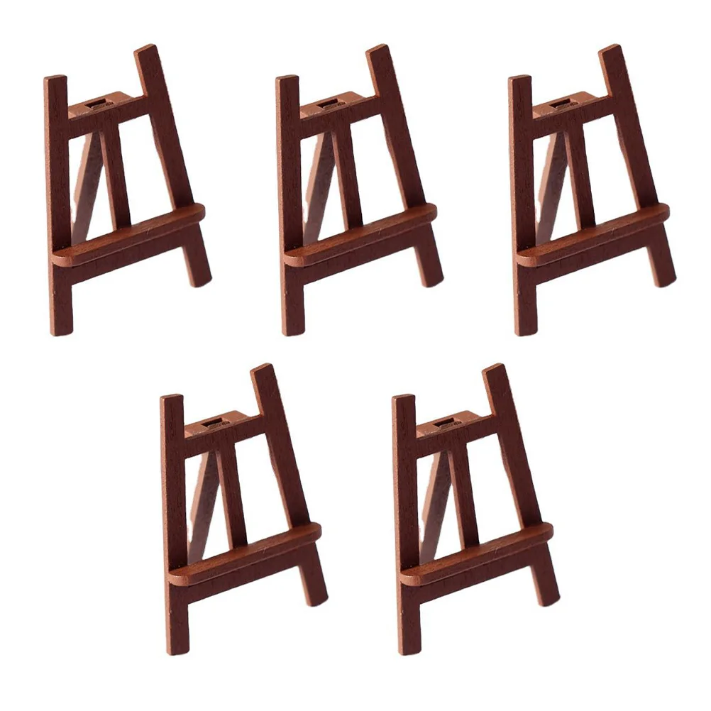 

Easelminiature Blackboard Accessories Wood Mini Model Decoration Woodenfurniture Micro Painting House Landscaping Scene