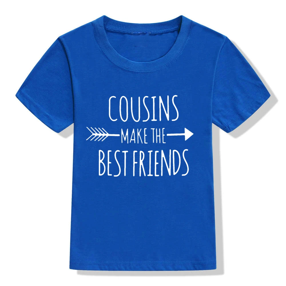 Cousins Make The Best Friends Kids T-shirt Family Party Kids Matching Outfit Tshirt Boy Girl T Shirt Clothes ChildreTop Tee Gift images - 6