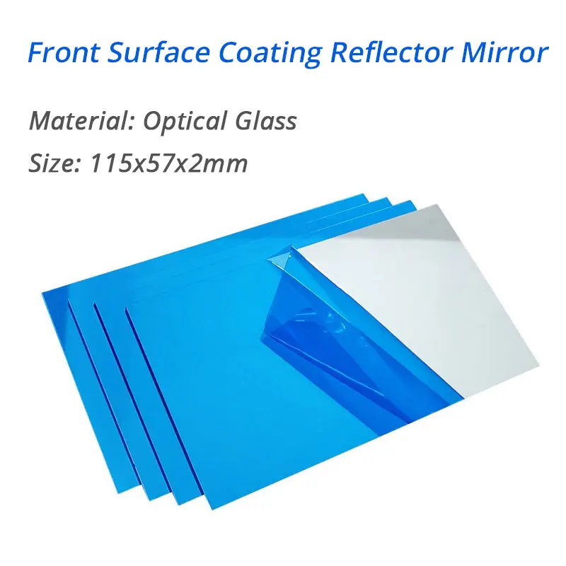 

1pc 115x57x2mm First Reflecting Surface Reflector Mirror Optical Front Surface Coating Mirror DIY Scanner Projector Accessories