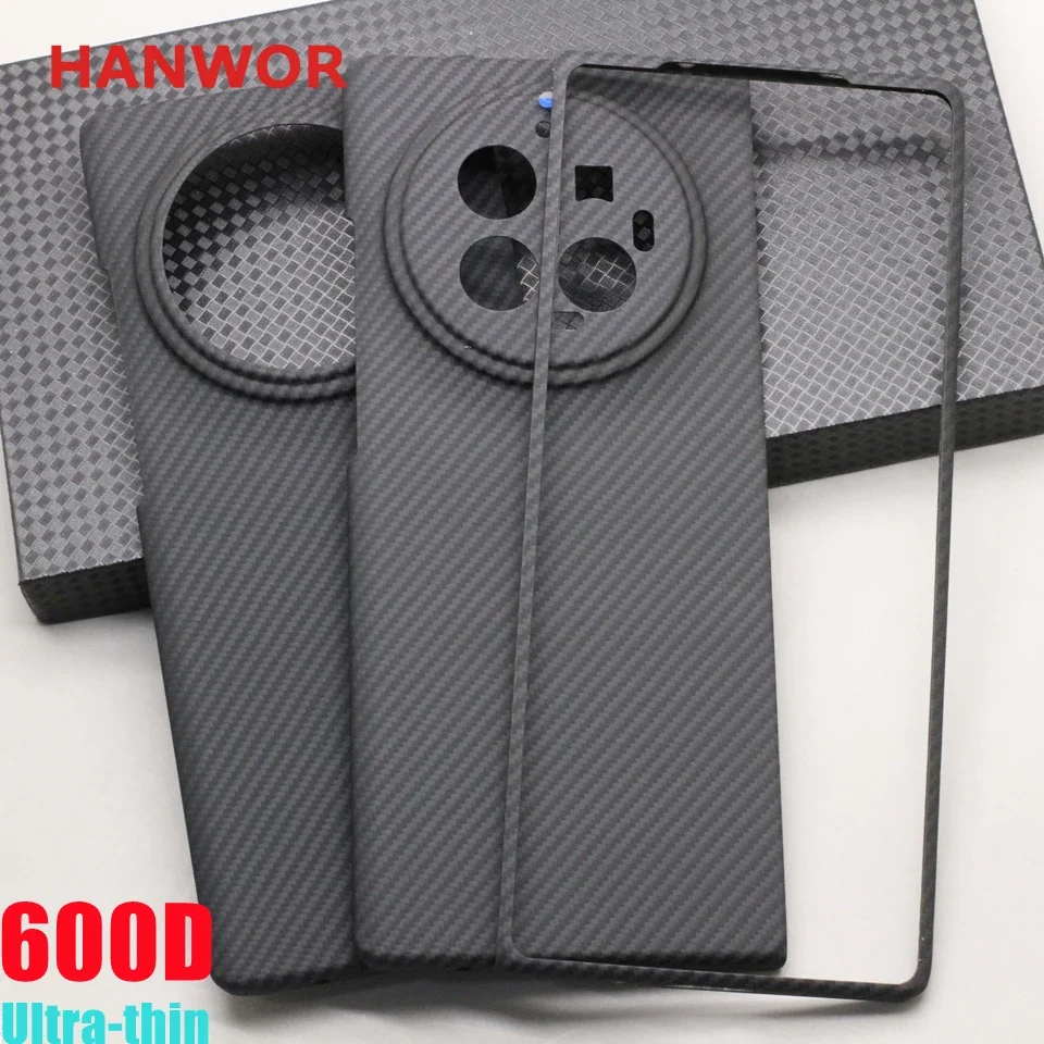 Фото HANWOR 600D Ультратонкий складной чехол из углеродного волокна для VIVO X Fold 3 Pro Роскошный складной чехол из арамидного волокна X Fold 3 №5