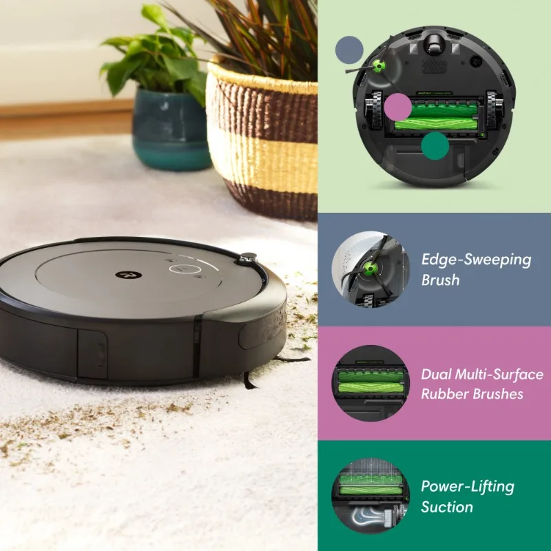 

iRobot® Roomba® i1+ (1552) Wi-Fi Connected Self-Emptying Robot Vacuum, Ideal for Pet Hair, Carpets