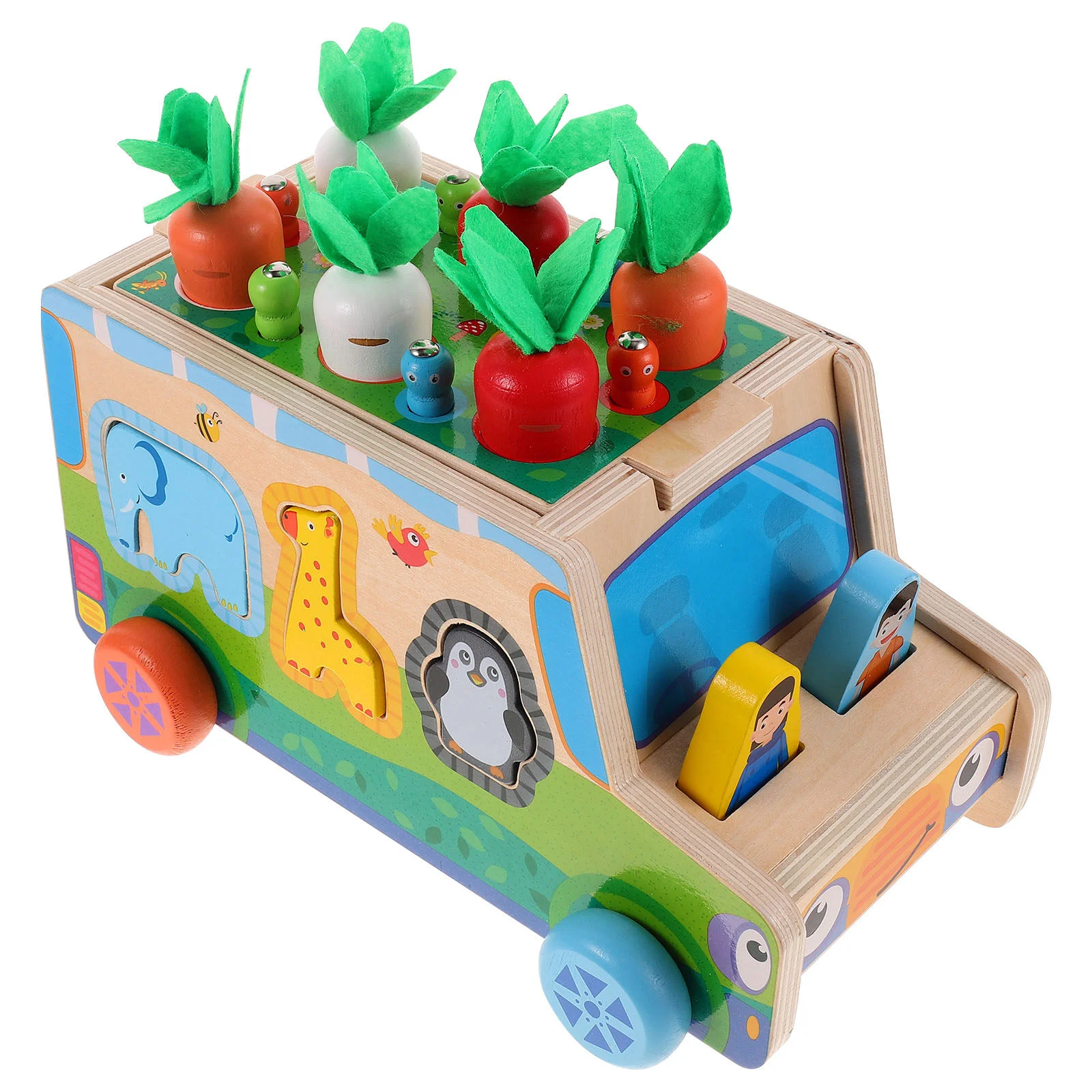 

Sorting Animal Toy Animals Shape Animal Childrens Fruit Toys Farm Carrot Harvest Game Montessori Wooden Toddler Fruits