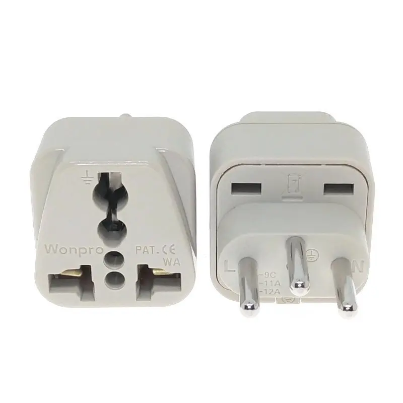 Универсальный Швейцарский Европейский адаптер для электрической вилки AC100 ~ 250 В