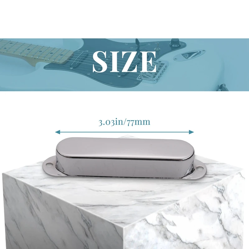 3 шт. хромированные металлические герметичные крышки звукоснимателей для гитары