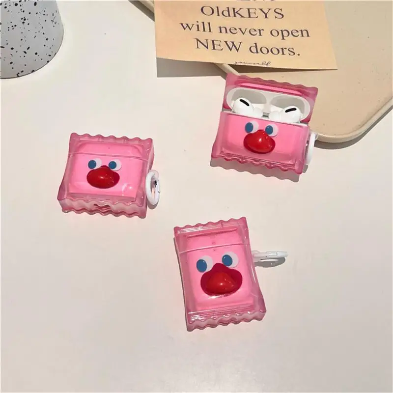 

Cute Red Nose Headphone Cover Airpods Protective Shell Mini Creative Applicable Airpods Protective Sleeve Headphone Case Cartoon