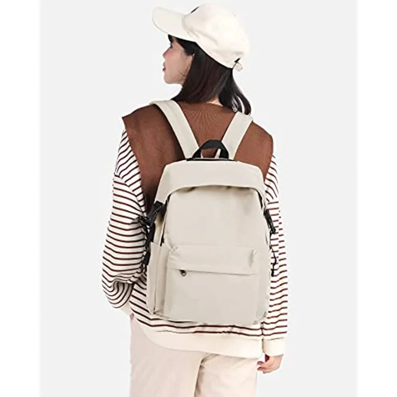 Double Shoulder Student Schoolbag Casual Fashion Travel Waterproof Backpack 15.6 