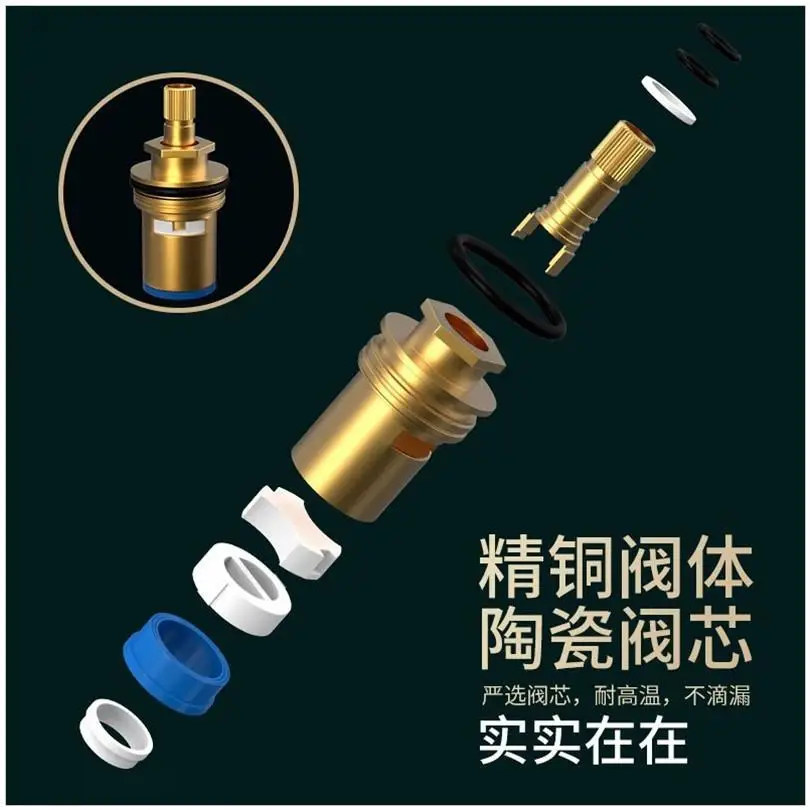 Утолщенный термостойкий быстро открывающийся кран для горячей и холодной воды