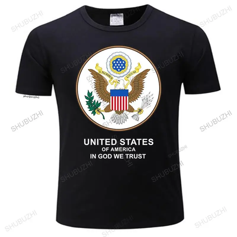 

Mens luxury cotton T shirt men O-neck tees UNITED STATES OF AMERICA IN GOD WE TRUST Loose tops for him plus size teeshirt