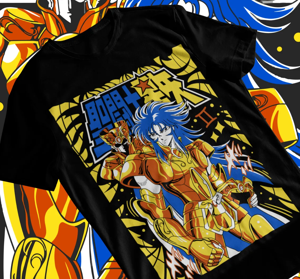 Футболка унисекс Saint Seiya Классическая мягкая футболка с рисунком манги
