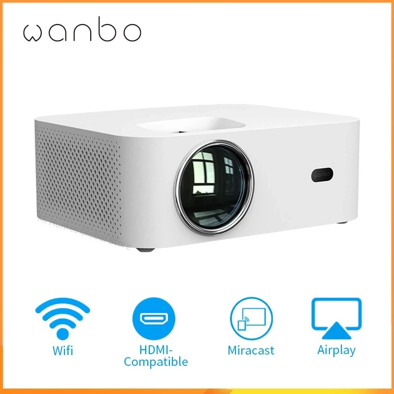 $847.00 Wanbo X1 Projector Mini LED Projector WIFI 1280*720P No Android Support 1080P Proyector For Home Global Version Home Theater