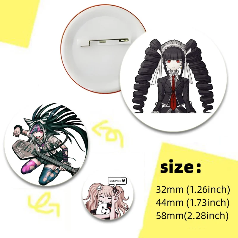 Аниме Danganronpa Pins игровые персонажи Amami Iruma Miu Kirigiri Kyouko Nagito значок круглые креативные