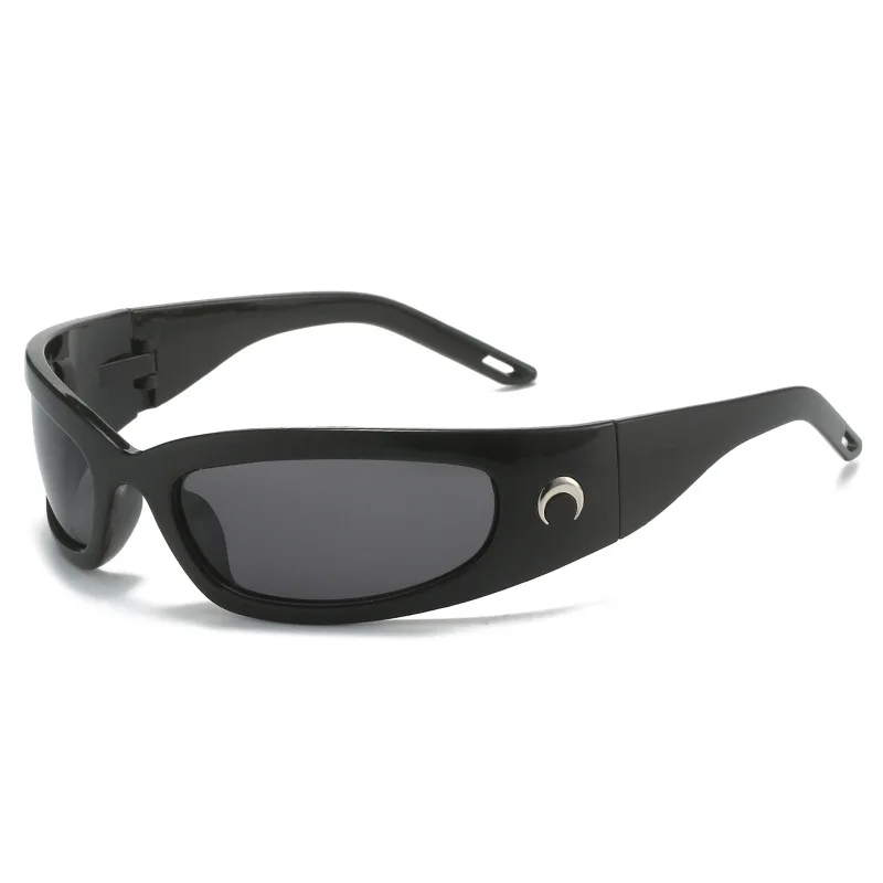 

Новинка 2023 прямоугольные солнцезащитные очки Moon для женщин и мужчин винтажные уличные велосипедные спортивные солнцезащитные очки в стиле хип-хоп панк UV400 трендовые женские