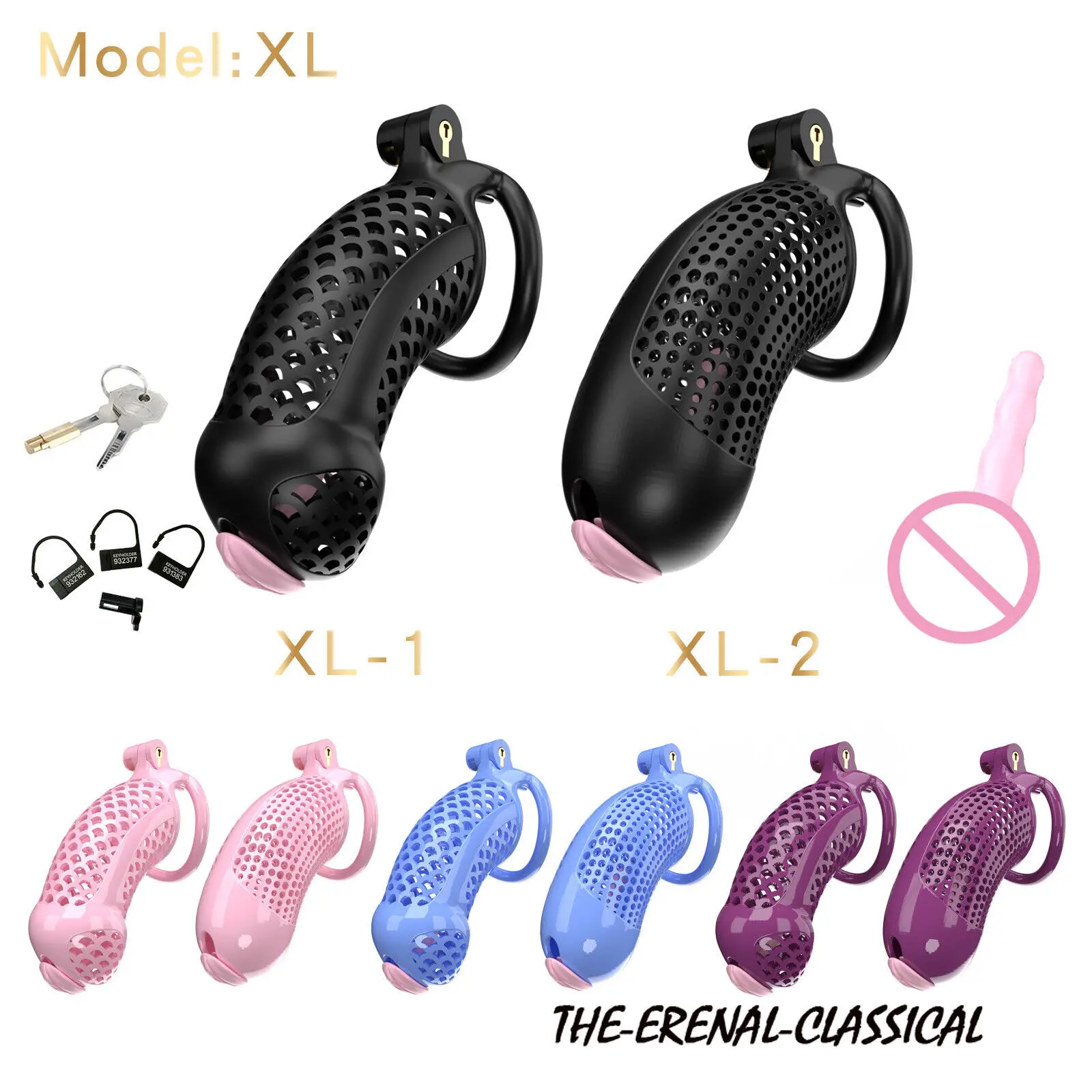 Новая мужская клетка целомудрия против шеф-повара бондаж с 5 кольцами мужские