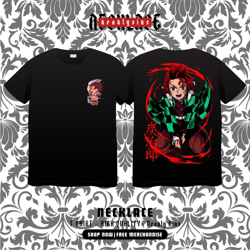 Аниме Kimetsu no Yaiba Premium 24s - Tanjiro Demon Slayer футболка