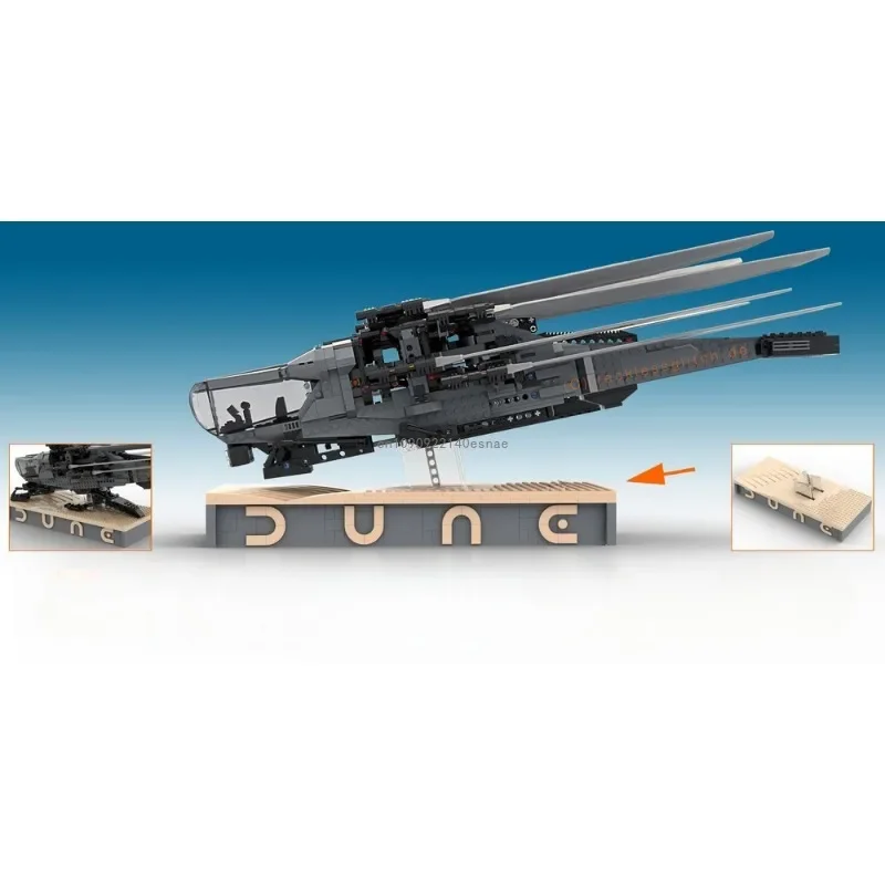 374 шт. Moc Ideas Dune Ornithopter Display Stand Строительные блоки для 10327 Набор строительных