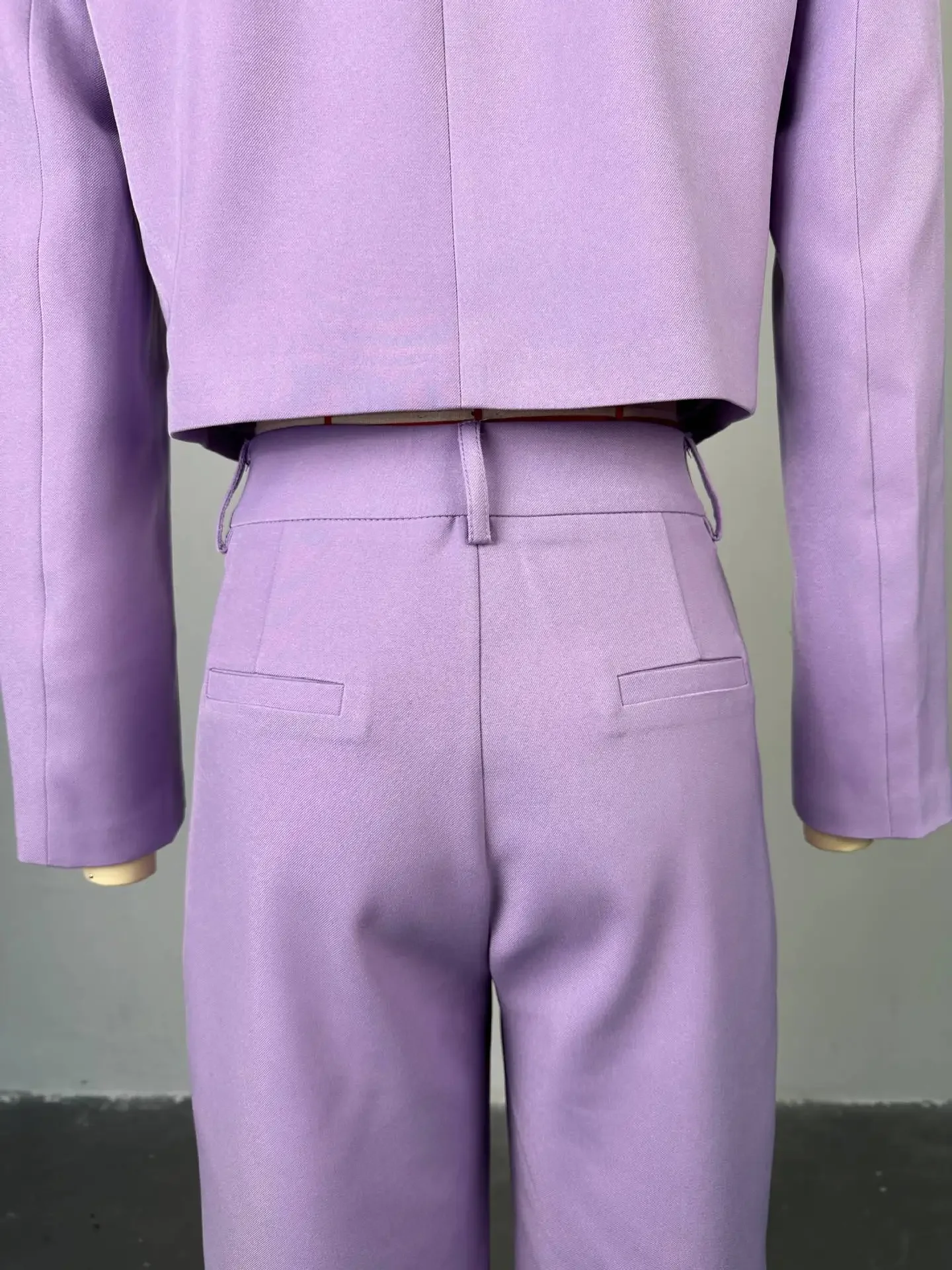 Комплект из 2 предметов: женский наряд новый модный однотонный костюм с откидным