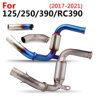 for rc250 390 motorcycle exhaust silencer cat cut medium link headers motorcycle exhaust pipe for ktm rc duke 250 390 2016 2019