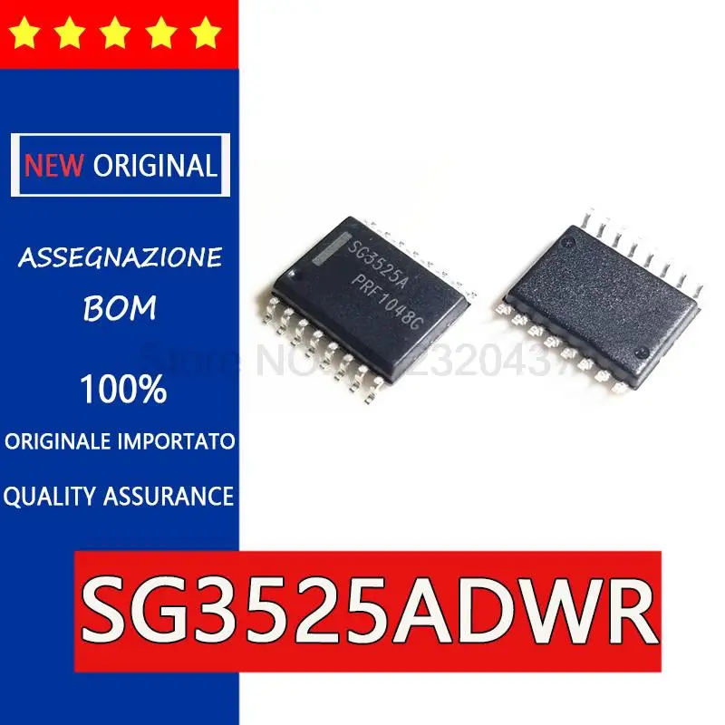 Новый и оригинальный SG3525ADWR SG3525A SG3525ADWR2G SOP16 7,2 мм, полумост привода, широкополосный чип импульсного источника питания