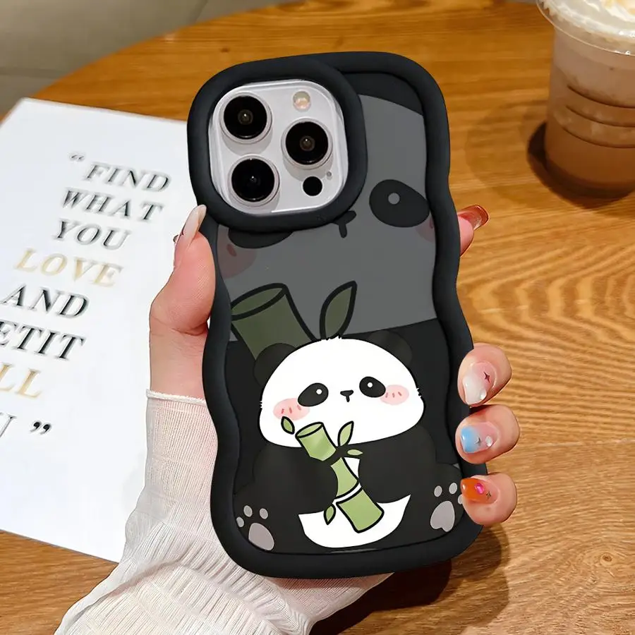 Милая панда для Vivo Y02 Y03 Y15S Y16 Y17S Y18 Y20S Y20 Y20i Y21S Y21A Y21 Y22S Y27 Y28 Y33S 4G чехол телефона