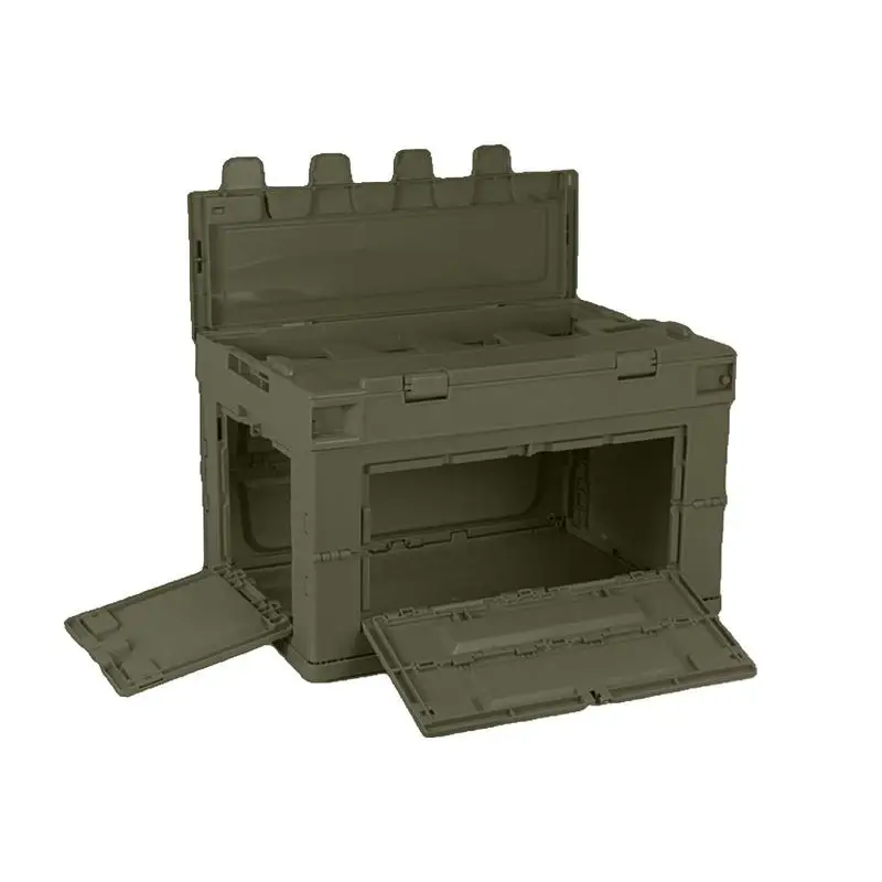 

Outdoor Foldable Storage Bin 20L Folding PP Stackable Utility Crates Folding PP Stackable Utility Crates Suitable For Any Car