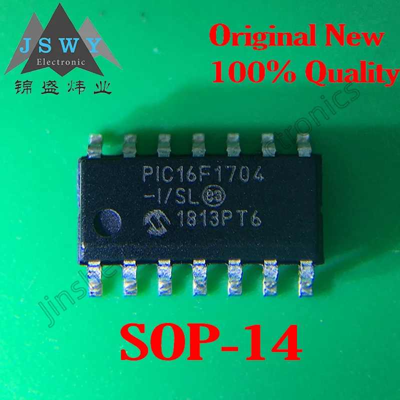 

5-10PCS PIC16F1704 PIC16F1704-I/SL SOP14 SMD 8-bit Microcontroller 100% brand new original stock free shipping