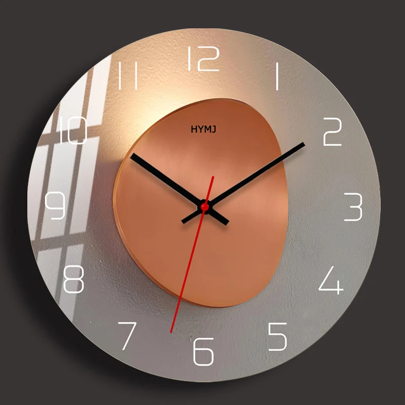 

Новинка 2023, модные современные декоративные 3d-часы без перфорации, будильник для гостиной, цифровое украшение для стола, домашнее искусство