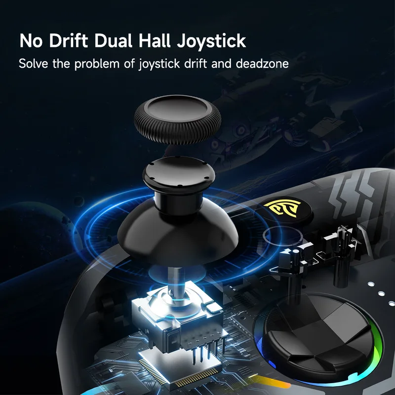 Новый беспроводной игровой контроллер Easysmx X15 Hall Joystick Trigger Rgb Mech Starry Sky Black Wukong Cool