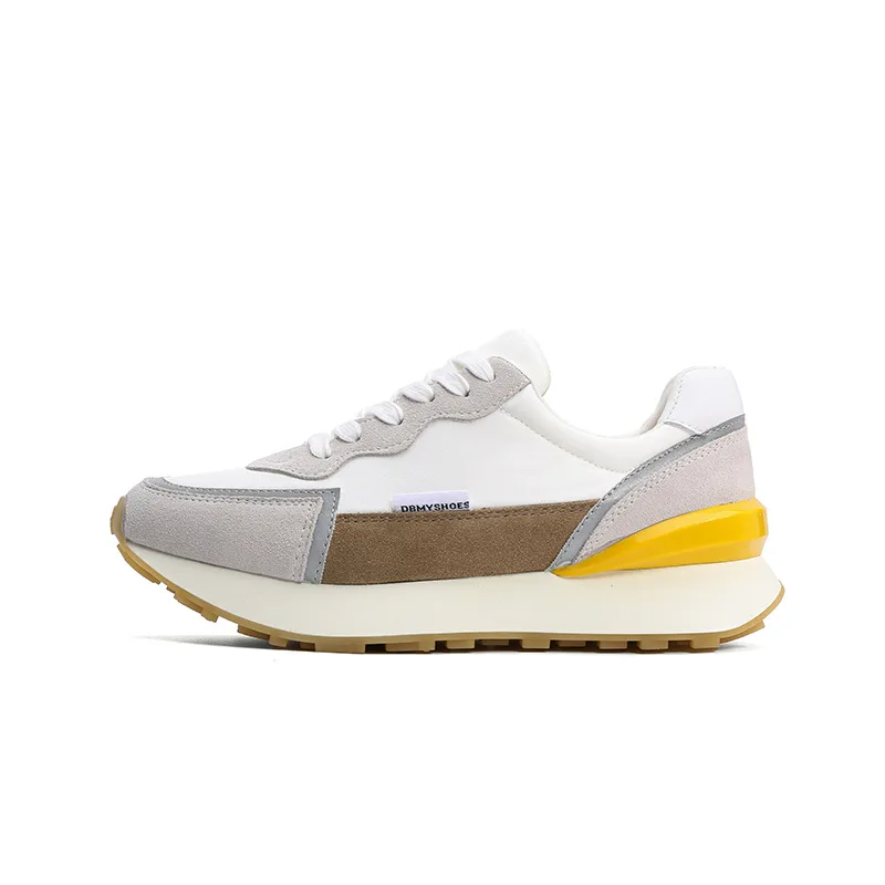 

Женская спортивная обувь женская кожаная Новинка весна-лето 2022 туфли Forrest универсальные повседневные кроссовки на толстой подошве для женщ...