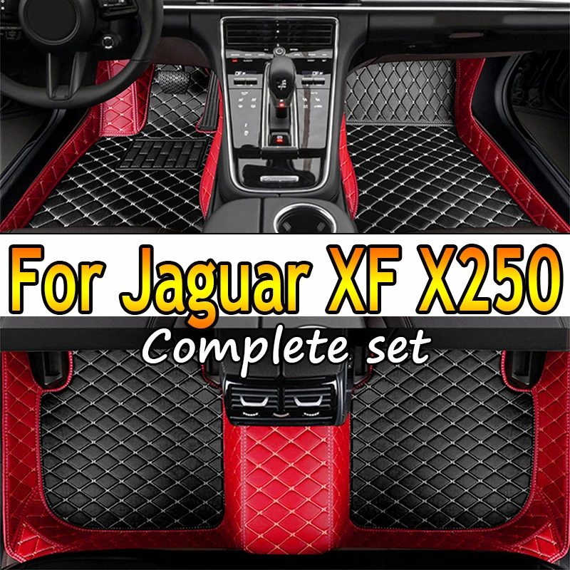 

Car Floor Mats For Jaguar XF X250 2008~2015 Carpet Rug Durable Leather Mat Auto Anti Dirty Pads Interior Parts Car Accessories