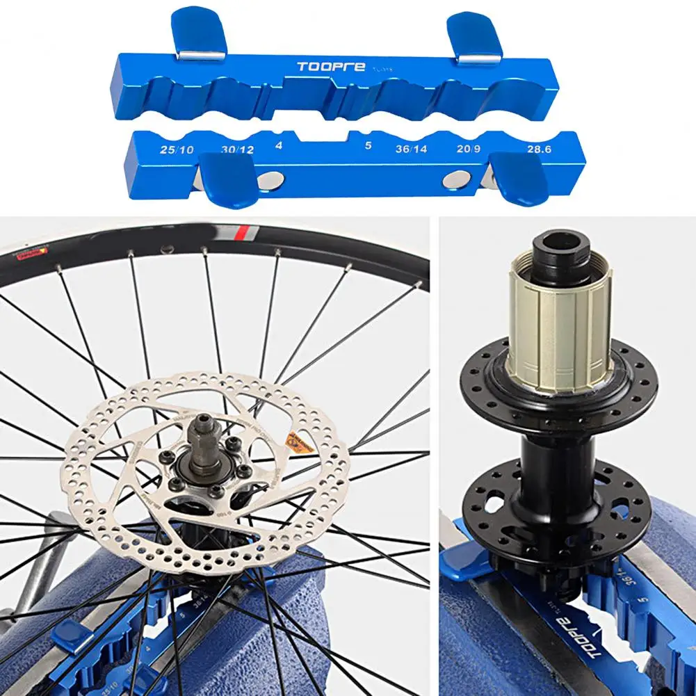 

Pedal Shaft Clamp Sturdy High Strength Bike Hub Vise Inserts Aluminum Alloy Anti Rust Spindle Vise Insert Tool for Bicycle